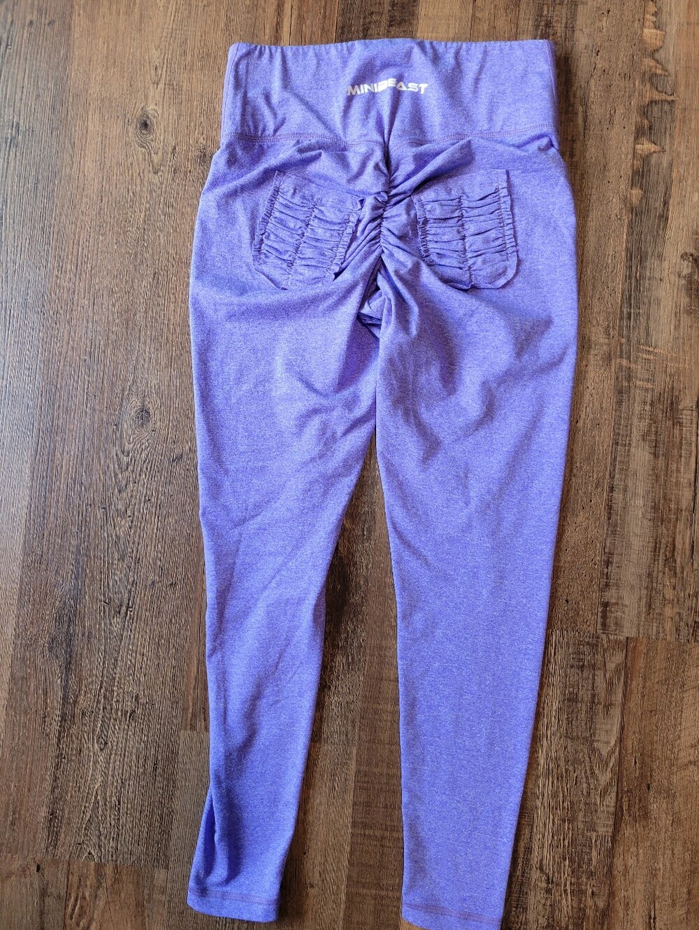 Minibeast Curve X Purple Scrunchy Booty Pocket Leggings